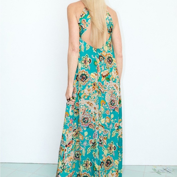 Zara long floral print dress - Picture 2 of 7